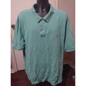 Polo Ralph Lauren Shirt Men’s Sz 4XB Big Golf Polo Short Sleeve Mint Green